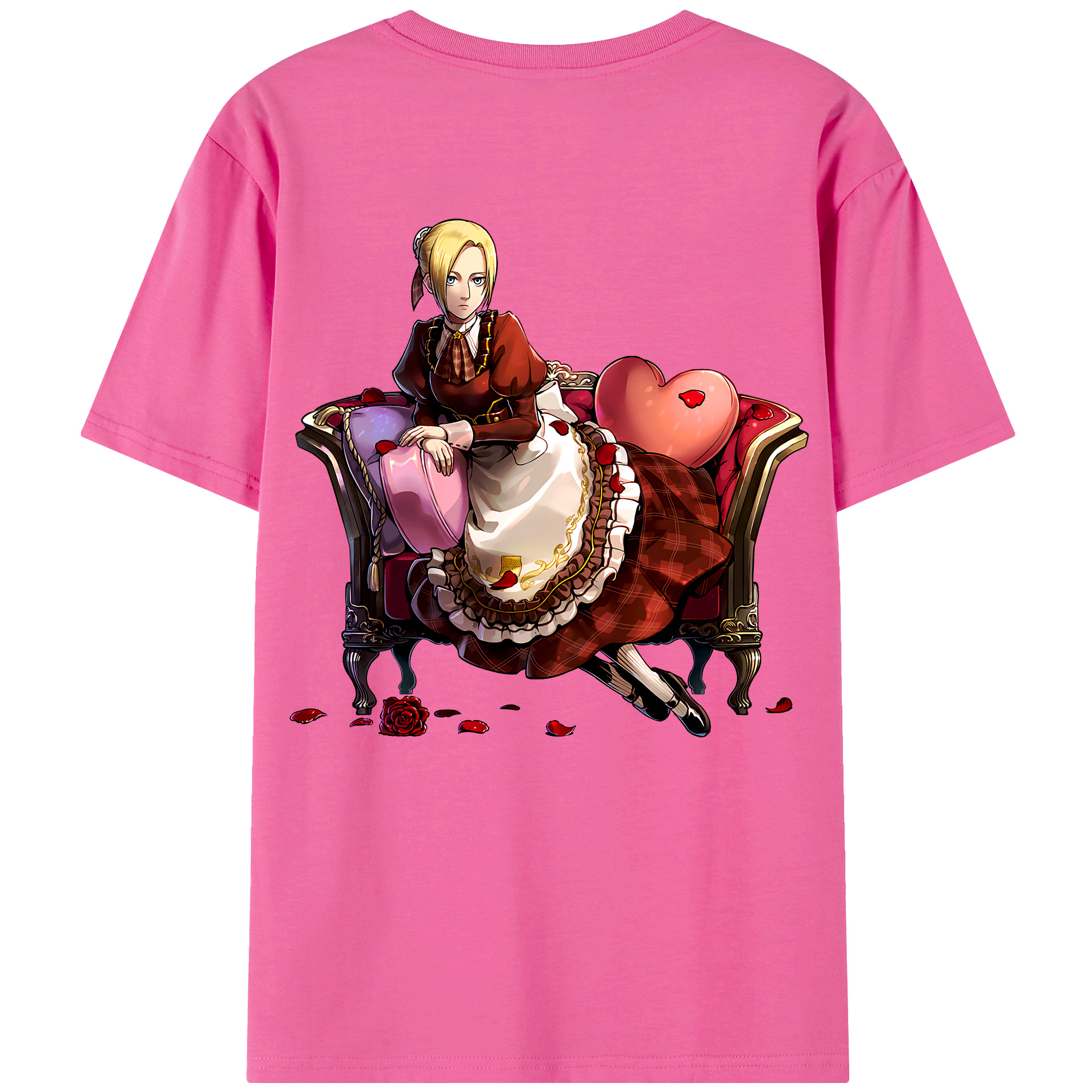 （画像用） 進撃の巨人 アニ・レオンハート Attack on Titan Annie Leonhart レディース半袖Tシャツ(バックプリント)
